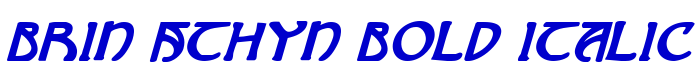 Brin Athyn Bold Italic 字体